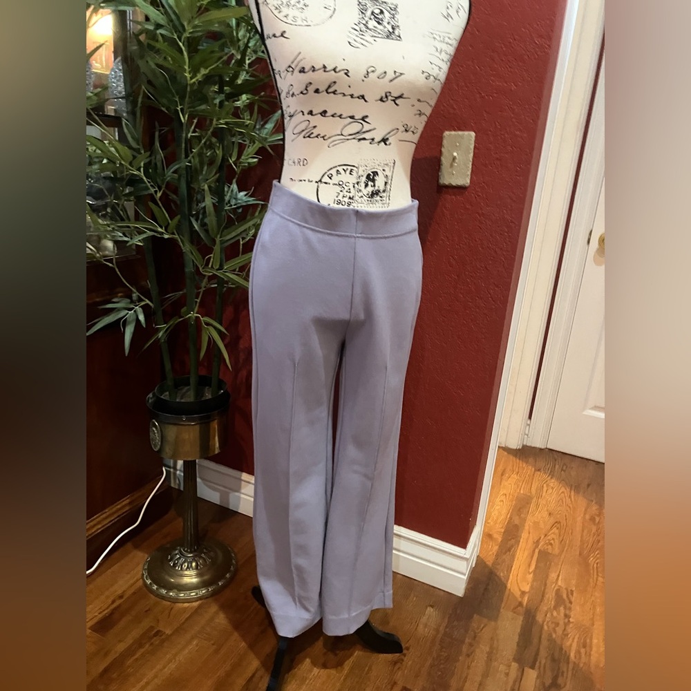 ANTHROPOLOGIE MARGOT KICK FLARE PANTS LILAC SZ S